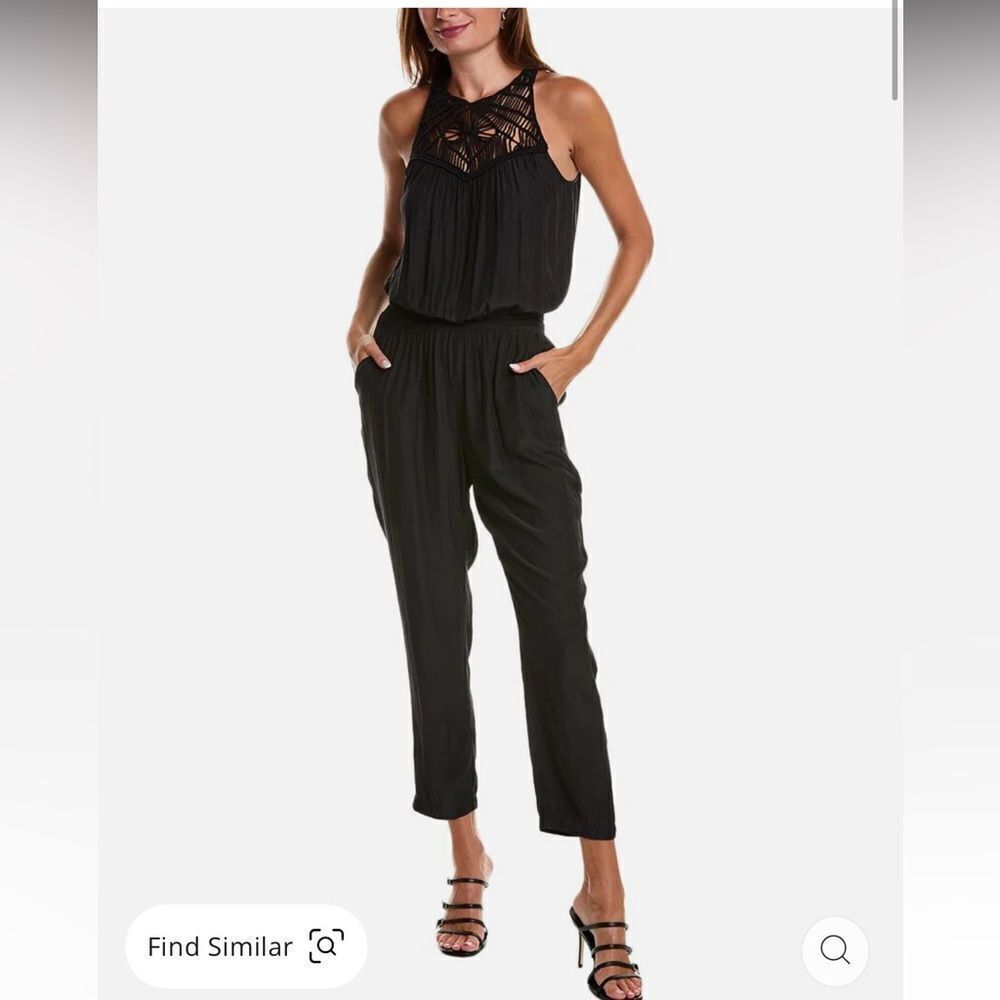 Ramy Brook Gilly Jumpsuit in Black S NWT